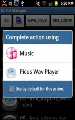 Picus Wav Player android App screenshot 2